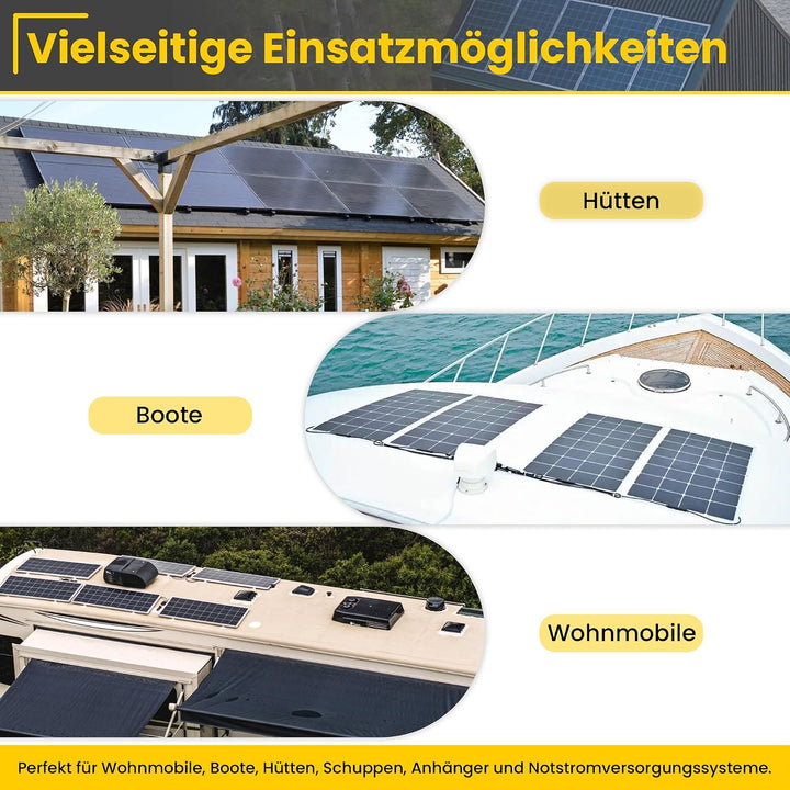 Offgridtec mPremium-XL 150W 12V Wohnmobil Solaranlage, 150W