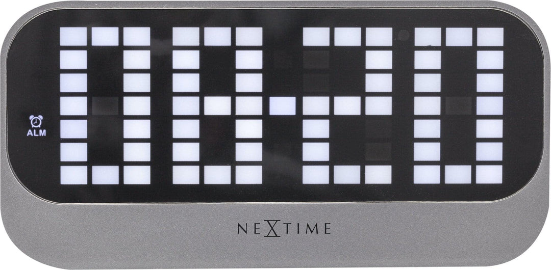 NeXtime 5211ZW Wecker, Metall und Kunststoff, Schwarz, Ø 17.5 cm