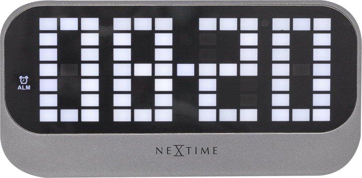 NeXtime 5211ZW Wecker, Metall und Kunststoff, Schwarz, Ø 17.5 cm