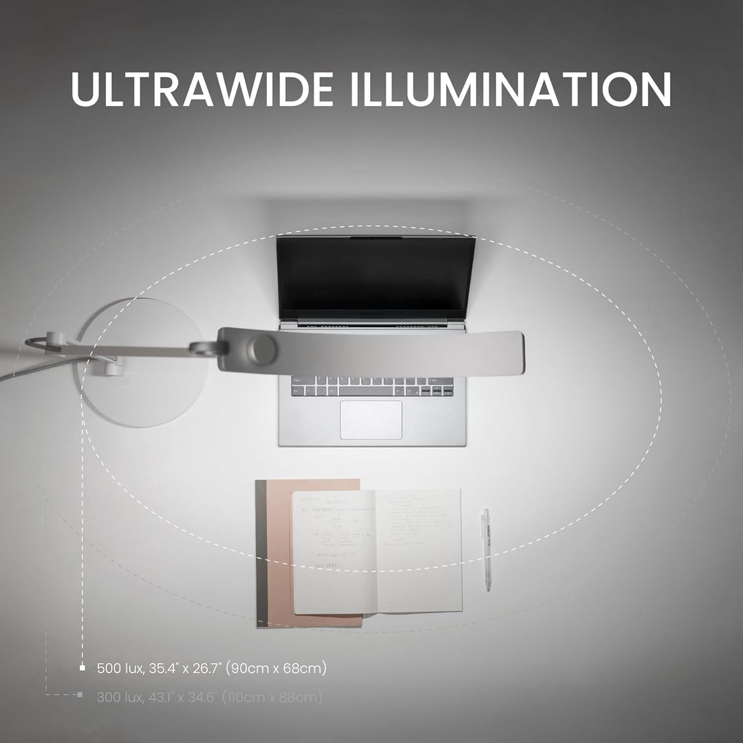 BenQ WiT - e-Reading Leuchte mit Anpassungsmöglichkeiten an die gegebenen Lichtverhältnisse, gold, 9