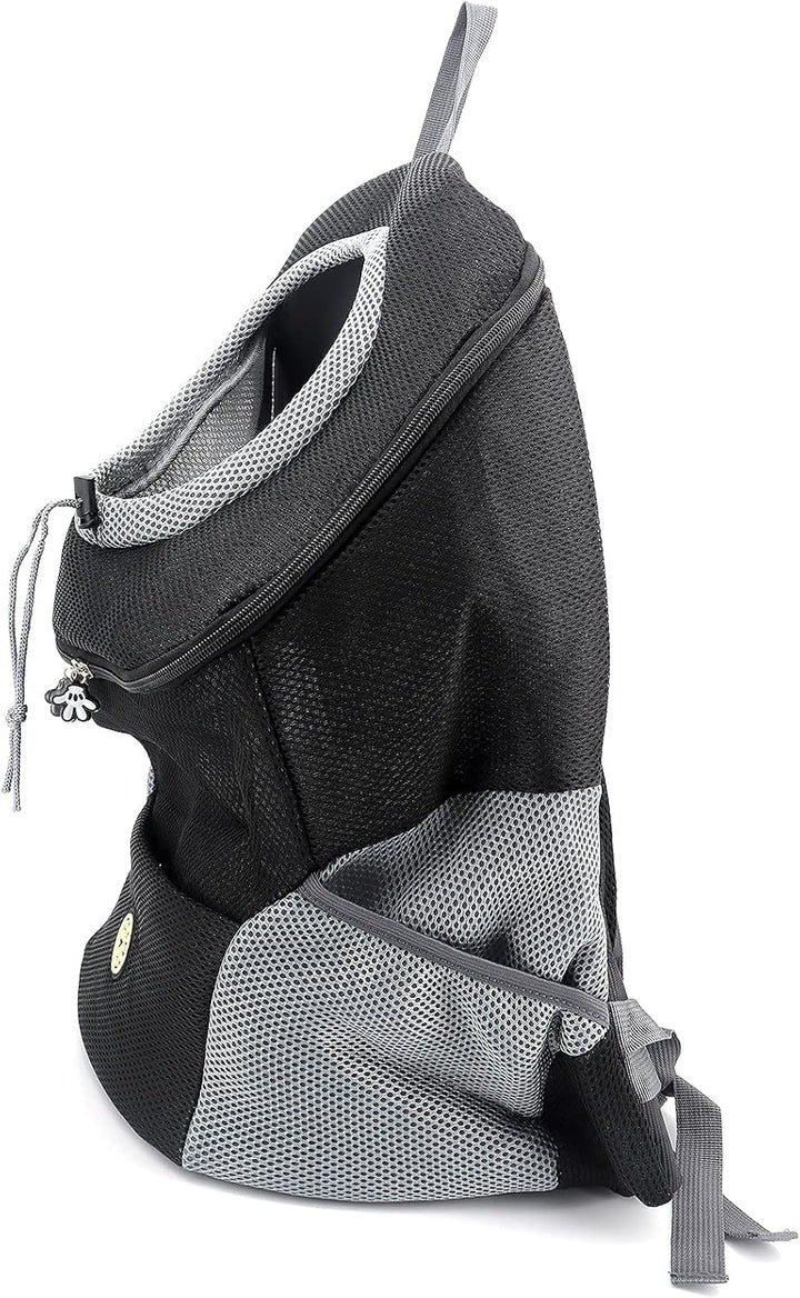 Buwico Hunde- und Katzen Hunderucksack, Welpen-Haustier-Front-Paket mit atmungsaktivem Head-Out-Desi