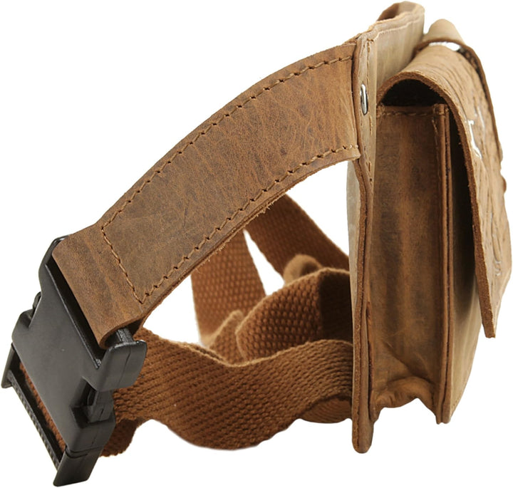 LANDLEDER Gürteltasche ECHT LEDER braun Unisex - Erwachsene, Damen, Herren