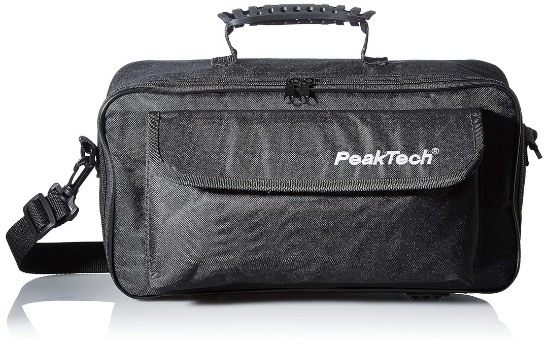 PeakTech 7400 – Tragetasche für Oszilloskope & Messgeräte, Transporttasche mit Polsterung, Zubehörta