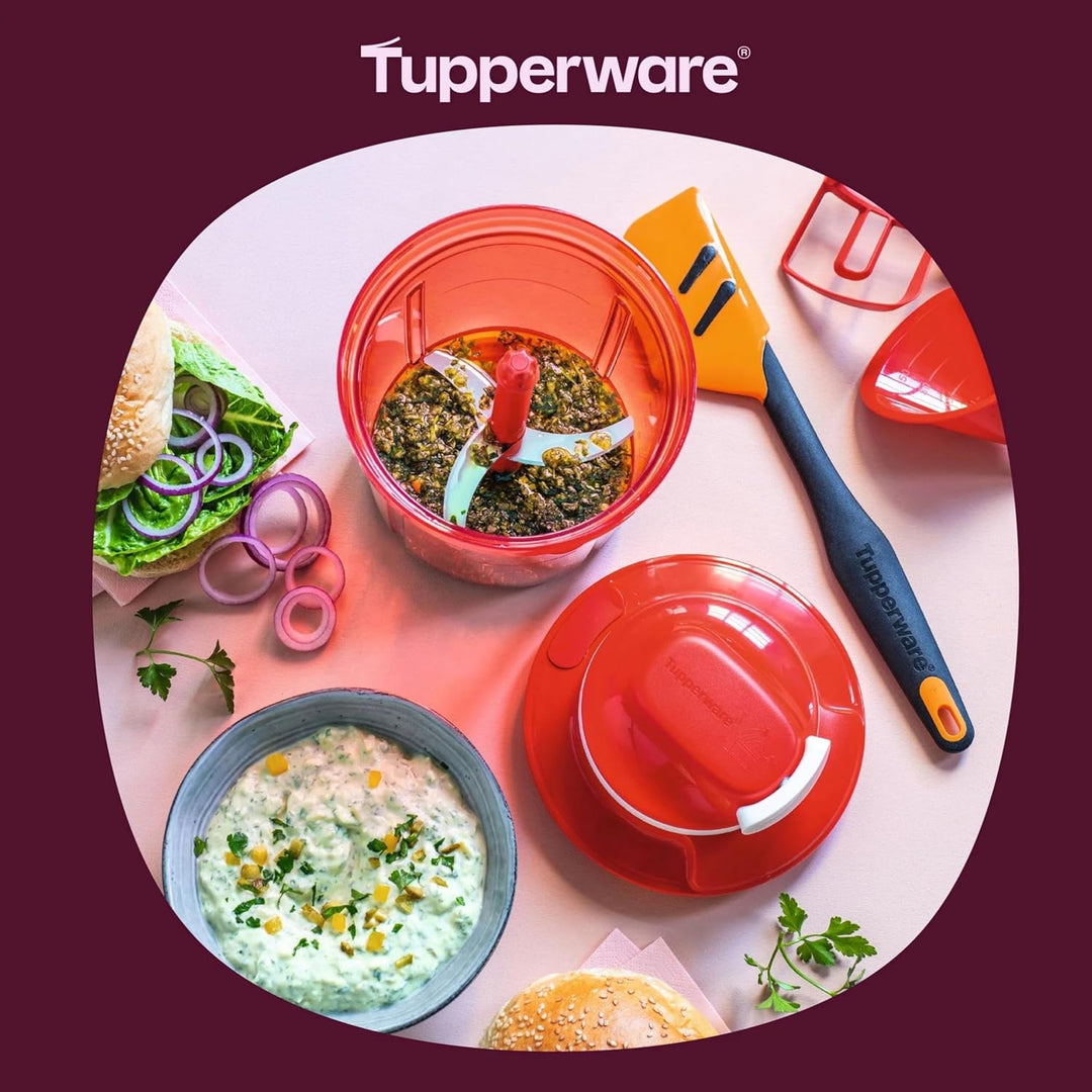 Tupperware Chef Extra-Chef Supersonic 1,35 L rot Chef Zerkleinern Extra Chef NEU