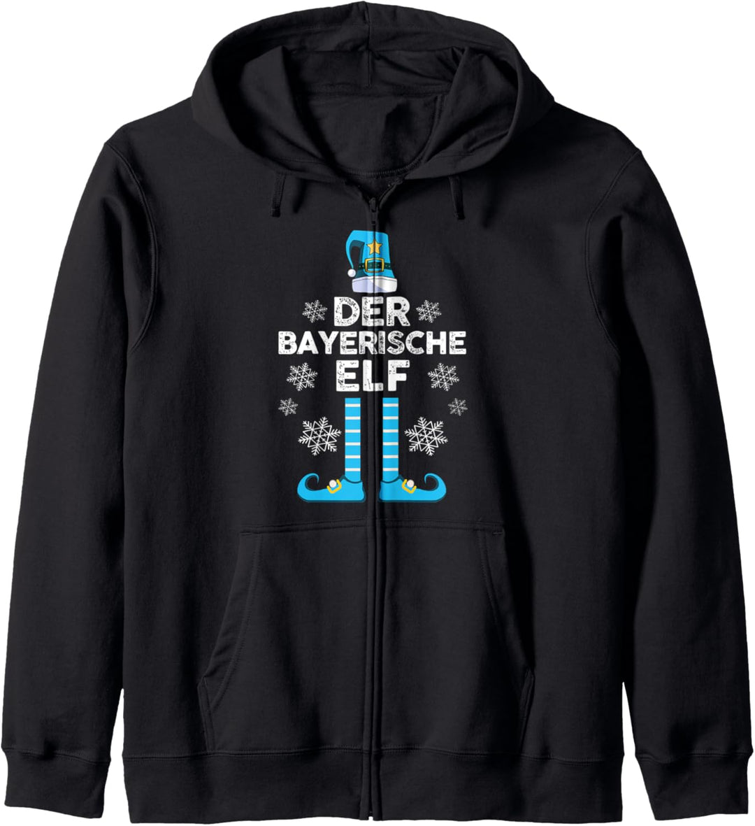 Bayerische Elf Familien Weihnachts Outfit Weihnachtself Kapuzenjacke