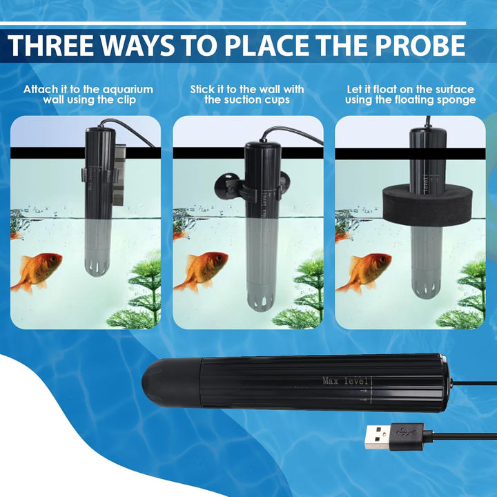 Smart Water Quality Tester Wireless WiFi Multi-Parameter Wasserqualitätsmesser für pH/ORP/TDS/EC/Sal