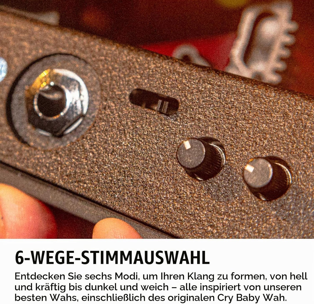Dunlop Wah Wah Pedal, schwarz Fein/breit, Fein/breit