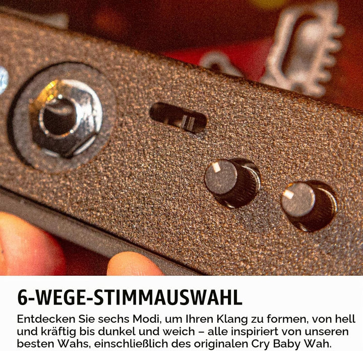Dunlop Wah Wah Pedal, schwarz Fein/breit, Fein/breit