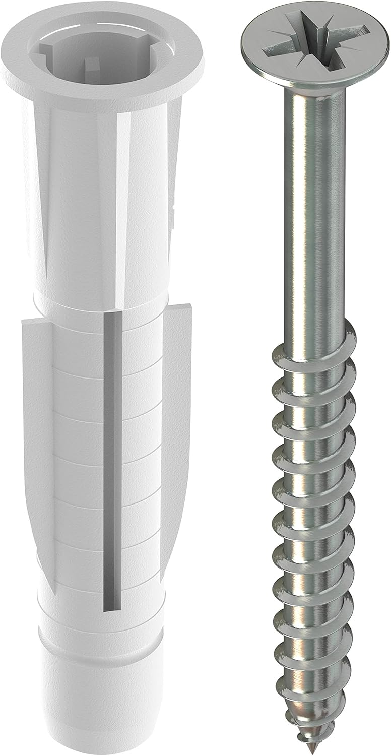 TOX Sortimentskoffer Plug & Play Dübel Set mit Allzweckdübel TRIKA 5x31 mm (60, 6x36 mm (70, 8x51 mm