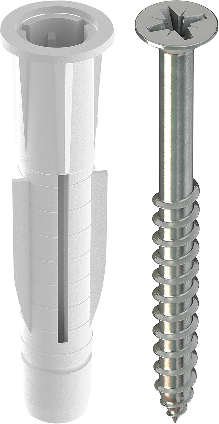 TOX Sortimentskoffer Plug & Play Dübel Set mit Allzweckdübel TRIKA 5x31 mm (60, 6x36 mm (70, 8x51 mm