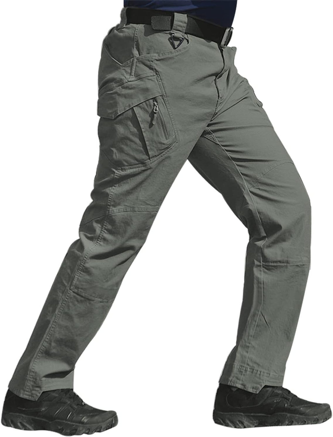 FEDTOSING Cargohose Herren Vintage Militär Tactical Hosen mit Stretch Arbeitshose Outdoor Viele Tasc