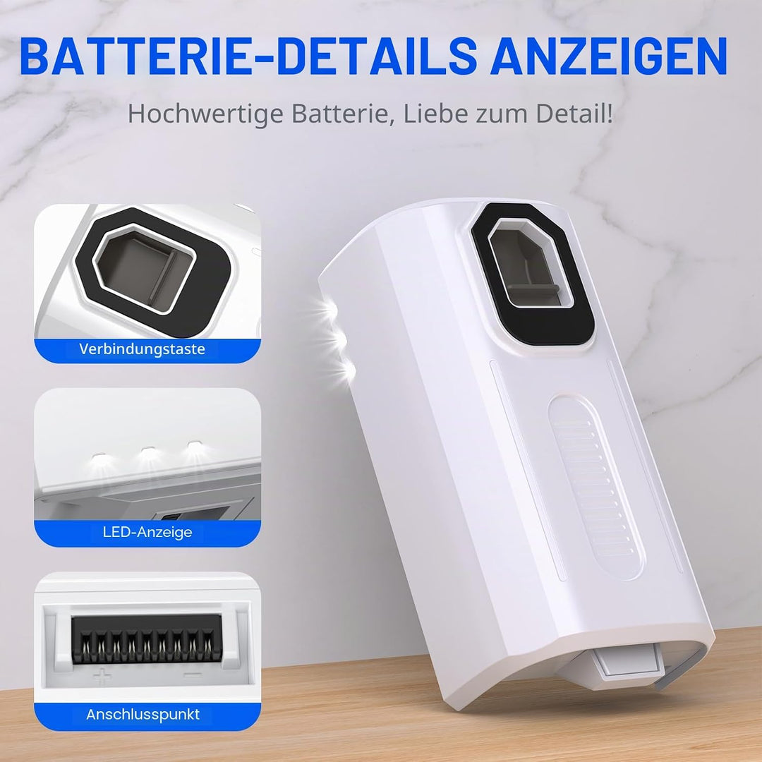 3,5Ah Ersatzakku für Levoit LVAC-200 Staubsauger, Lithium Ersatzbatterie LSV-V201B Ersatzakku kompat