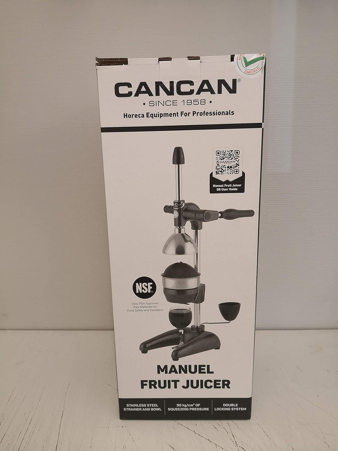 Cancan Granatapfel- und Zitrus-Entsafter, Modell 0102, Grau, Grau