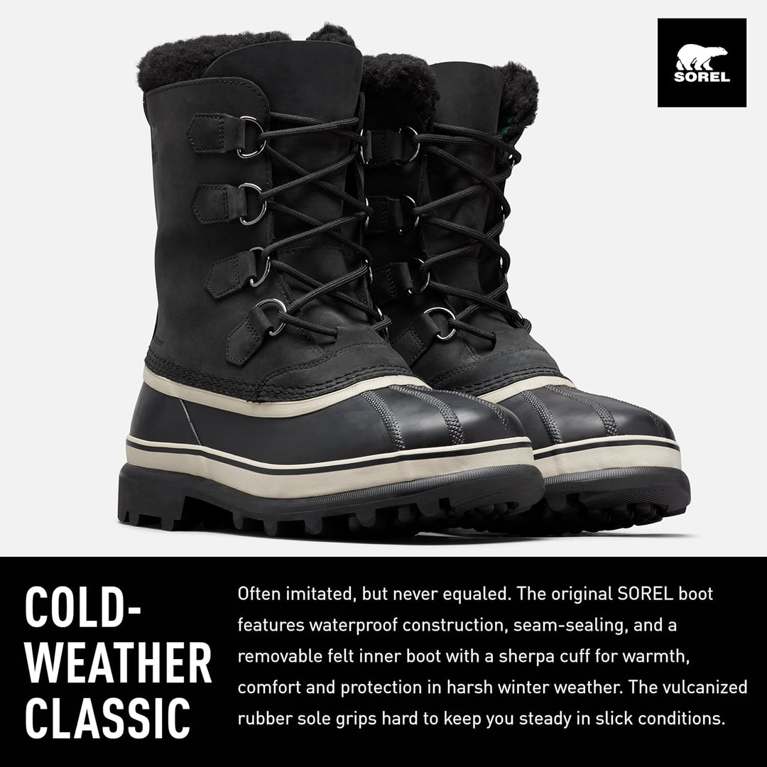 Sorel Herren-Winterstiefel, 1964 PAC NYLON WP 40 EU Black X Dark Stone, 40 EU Black X Dark Stone