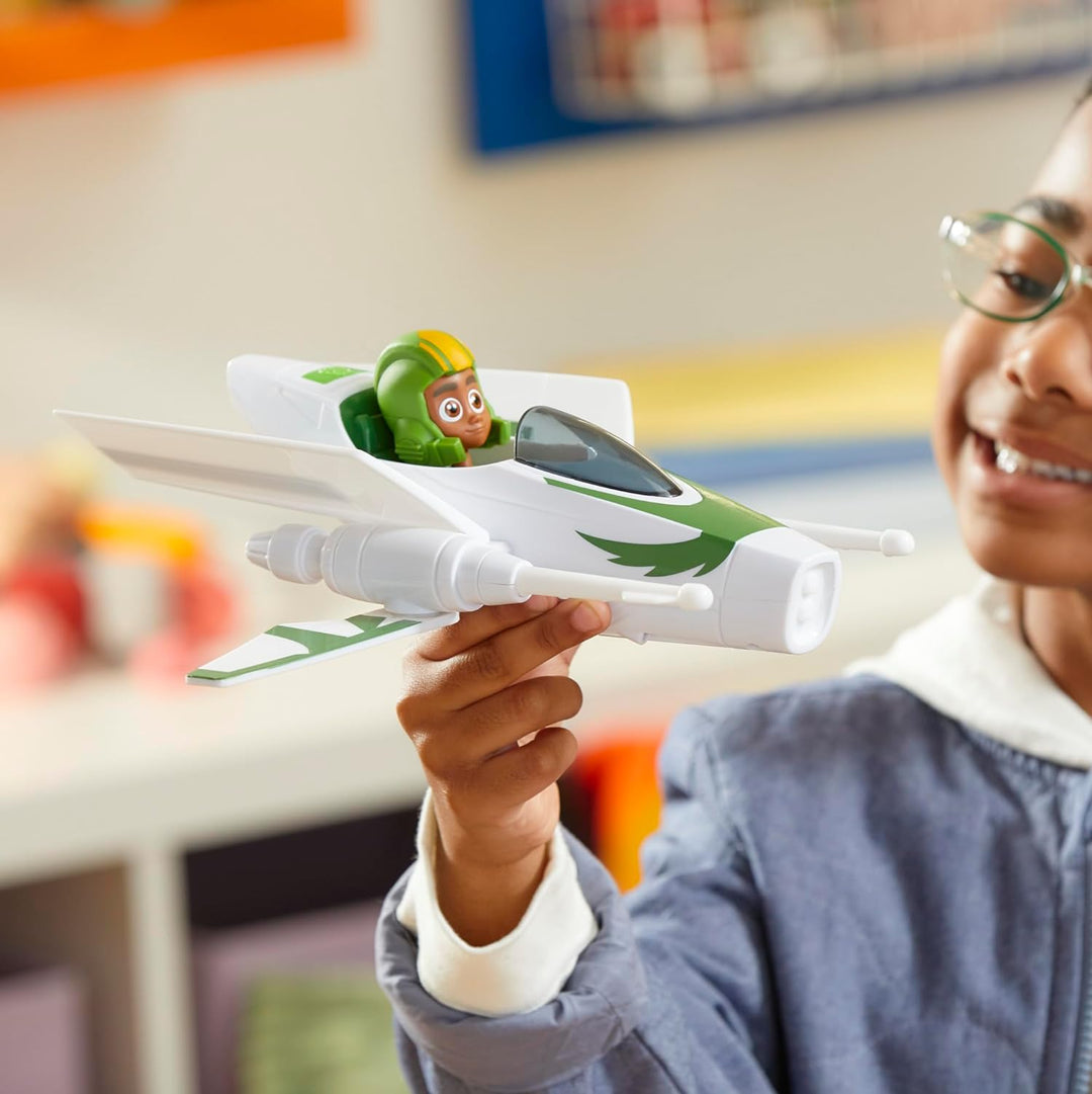 Star Wars F8014 EIGENSCHAFTSFAHRZEUG NORDOSTEN Kai Brightstar Jedi Fahrer, Figur mit Raumschiff, Ska