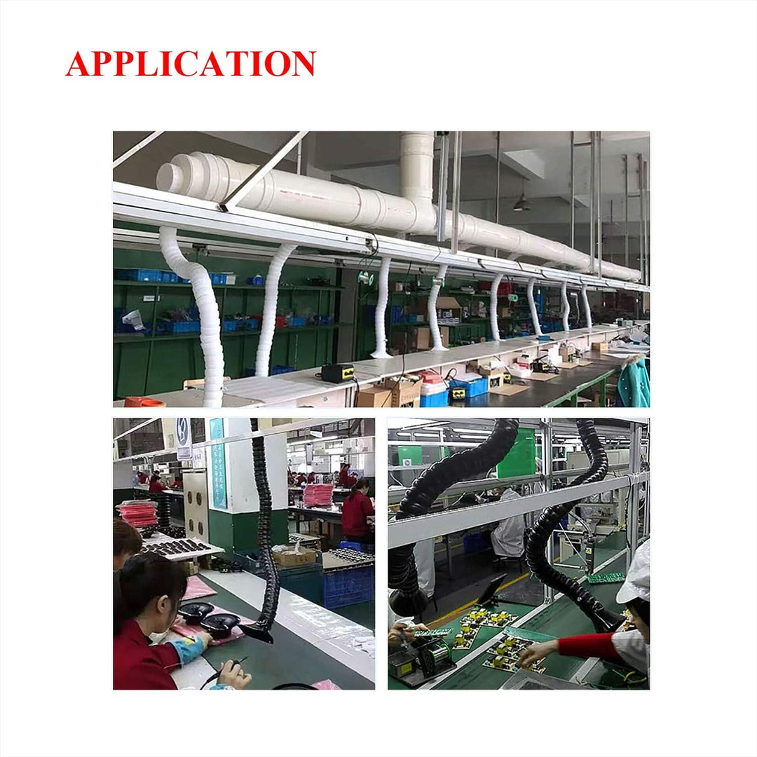 Verstellbar Absaugarm für Lötrauchabsaugung - für Staub Rauch und Schweissrauch - Aussendurchmesser