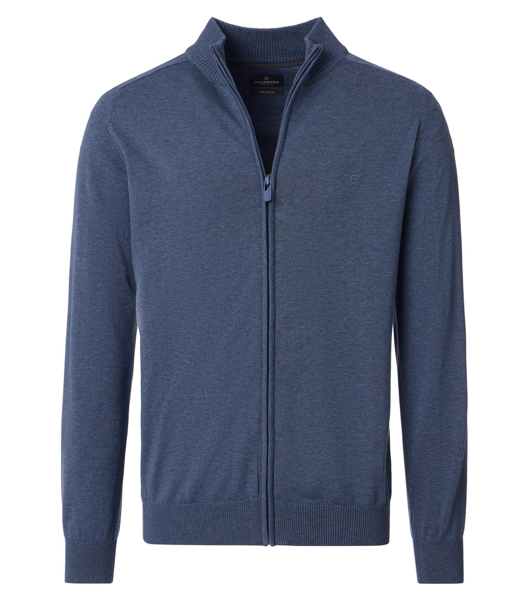CASAMODA Strickjacke Uni, S Dunkles Mittelblau