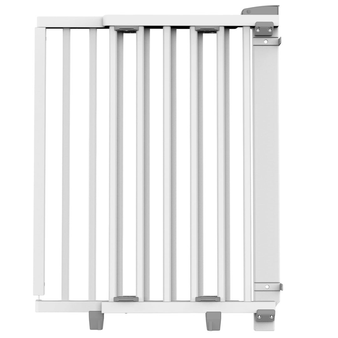 2. Wahl - Türschutzgitter aus Holz Passung 58 cm - 105 cm, Farbe Weiss Weiss 58-93 cm (1er