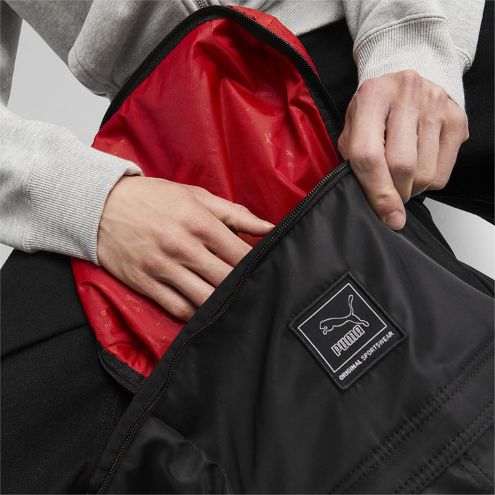 PUMA Unisex Classics Lv8 gewebter Rucksack, Schwarz, Einheitsgrösse