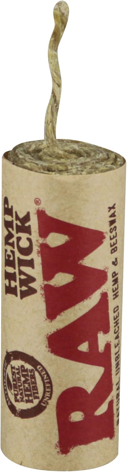 RAW Hemp Wick 6m Langer Docht aus Hanf und Bienenwachs 1 Box (20x) Hemp Wicks