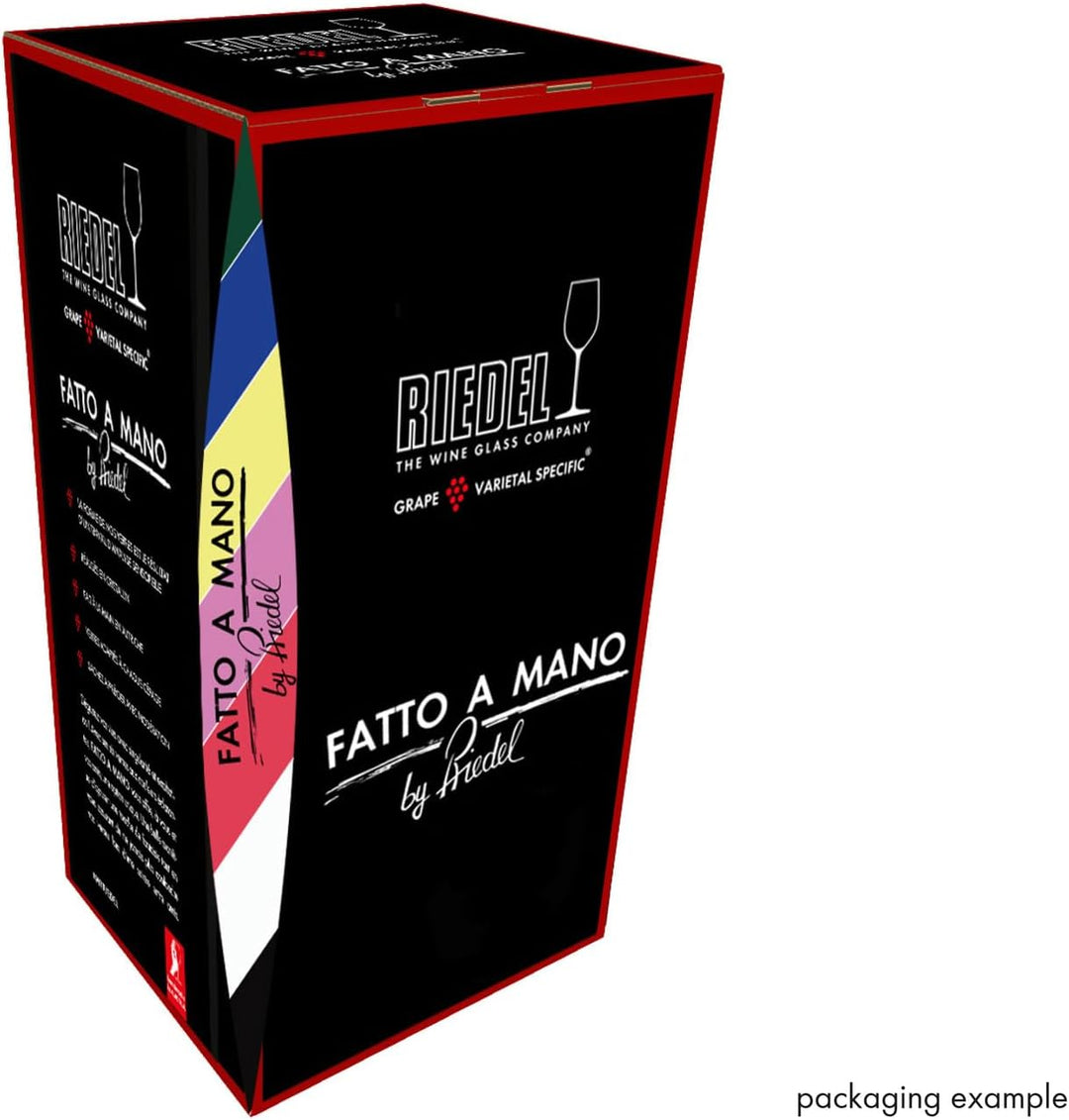 Riedel Fatto A Mano Old World Weinglas im Eichenfass gereifter Chardonnay (Oaked Chardonnay) rot, im