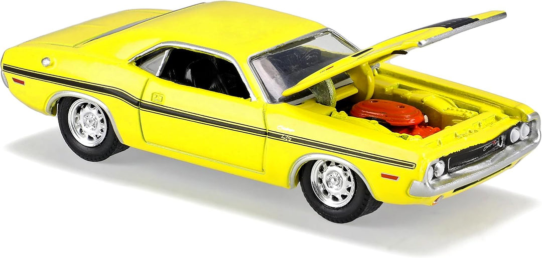 alles-meine.de GmbH Dodge Challenger R/T Coupe Gelb NCIS Navy CIS 1. Generation 1969-1974 1/64 Green