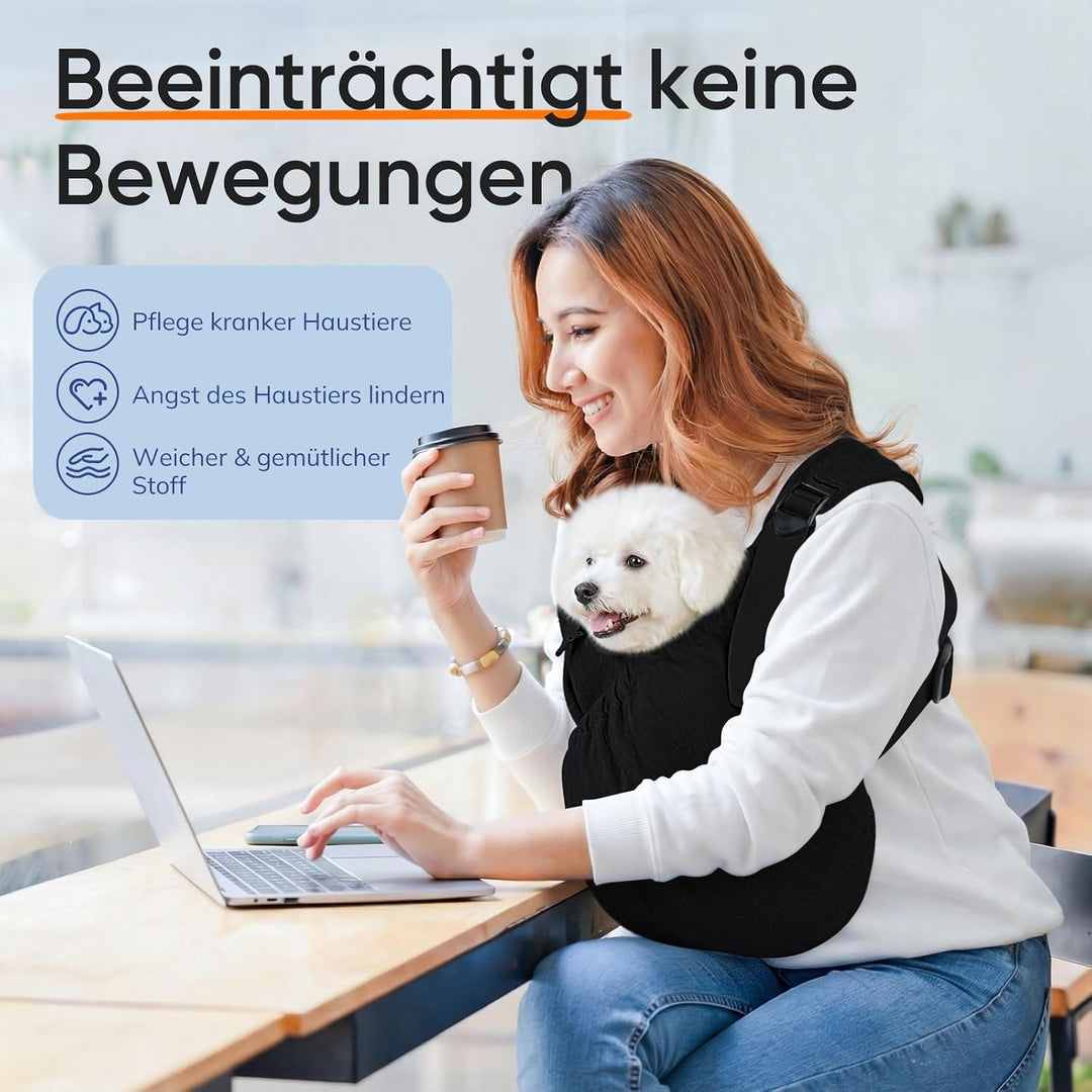 Supet hundetasche für kleine Hunde, Verstellbare Leichte & Atmungsaktive hundetragetasche, Welpen-Tr