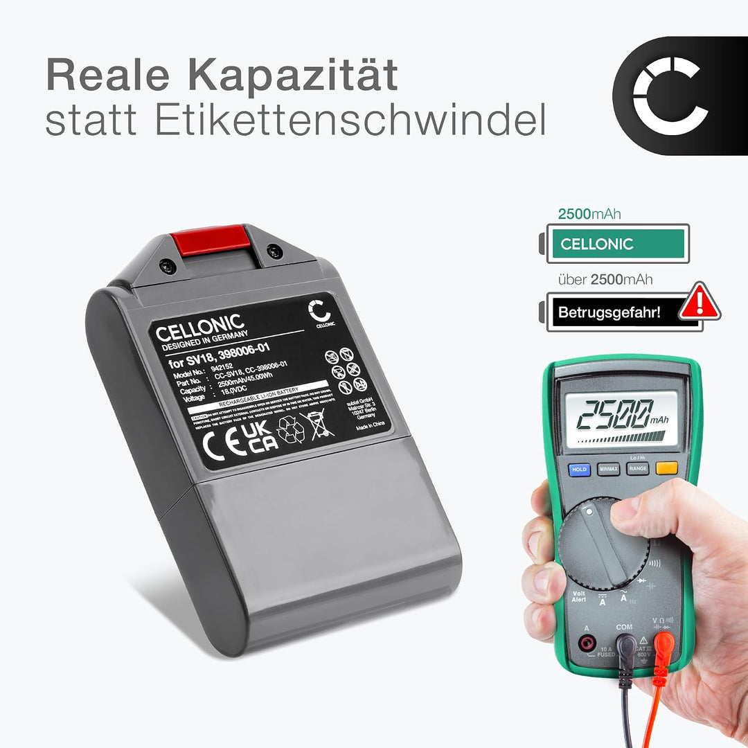 CELLONIC 1x Akku kompatibel mit Dyson Digital Slim Fluffy Extra