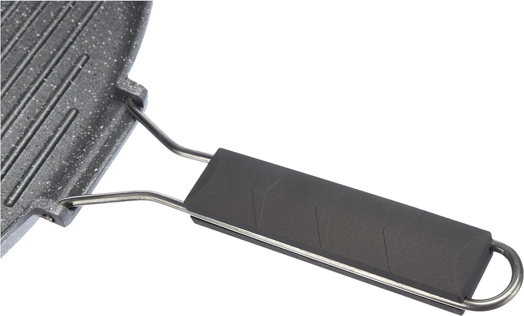 Tognana wi758bcamnf Grill Quadra mit Griff faltbar Mythos, Aluminium, Grau Marble