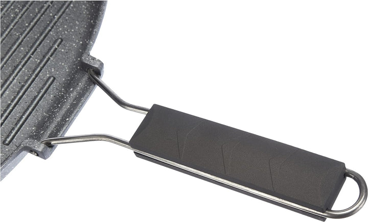 Tognana wi758bcamnf Grill Quadra mit Griff faltbar Mythos, Aluminium, Grau Marble