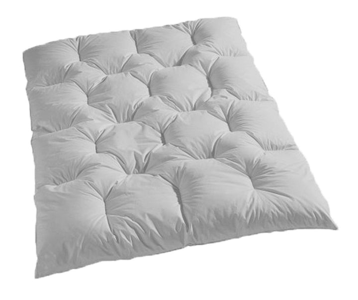 Bettenhaus Daunendecke, Karo-Steppbett, Winter warm, 135x200cm, 85% Federn / 15% Daunen, Typ: Canada