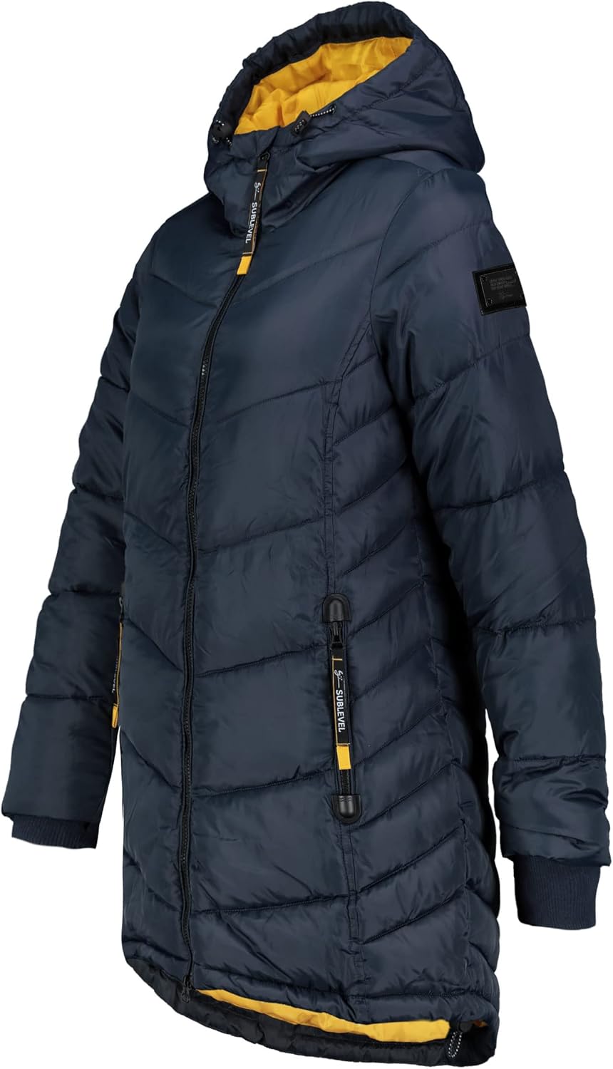 Sublevel Damen Mantel Winterjacke warme Jacke Outdoorjacke mit Kapuze sportlicher Damen Mädchen Park