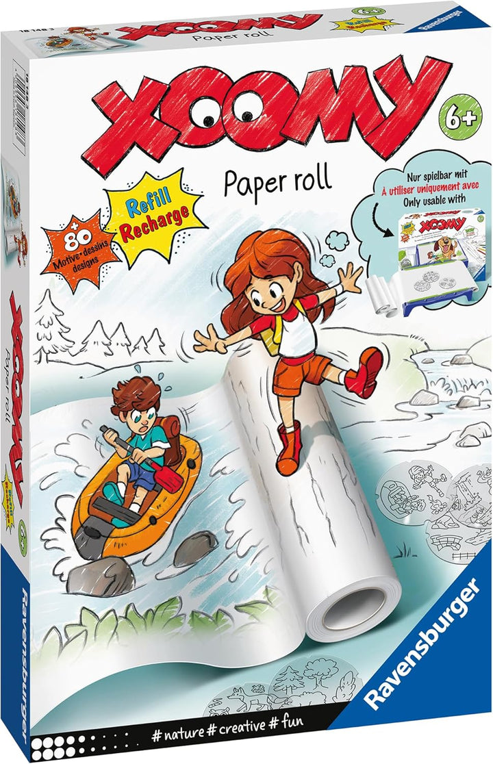 Ravensburger Xoomy® Maxi Paper Roll Refill 18148 - Kreatives Zeichnen und Malen für Kinder ab 6 Jahr