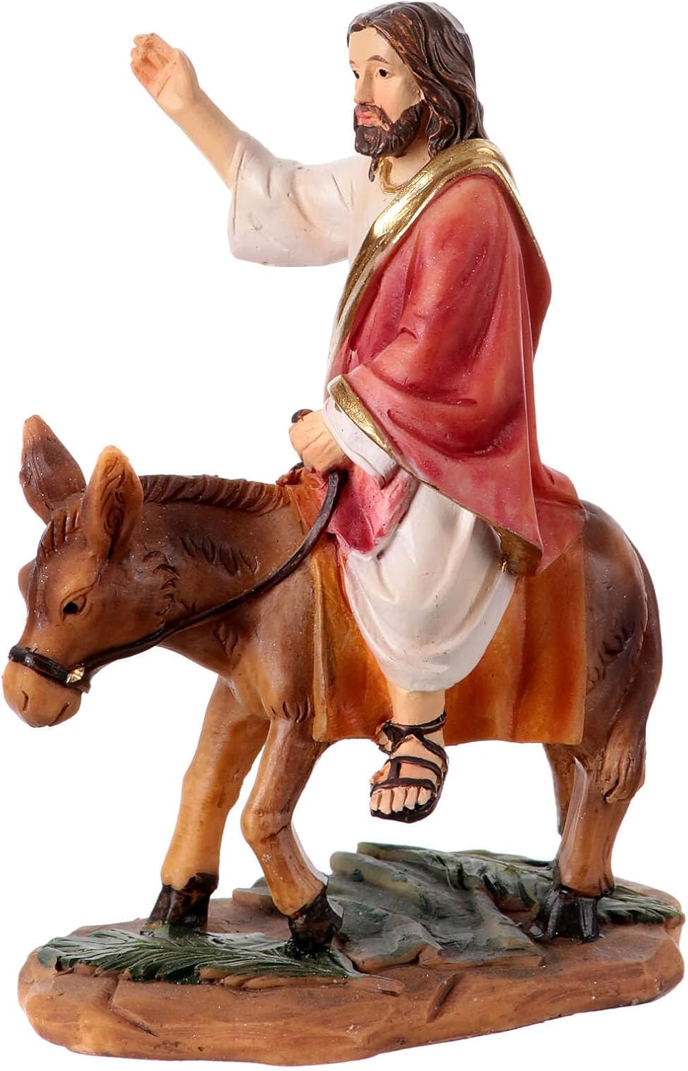 Einzug nach Jerusalem, Set 5-teilig, für Osterkrippe, 10 cm