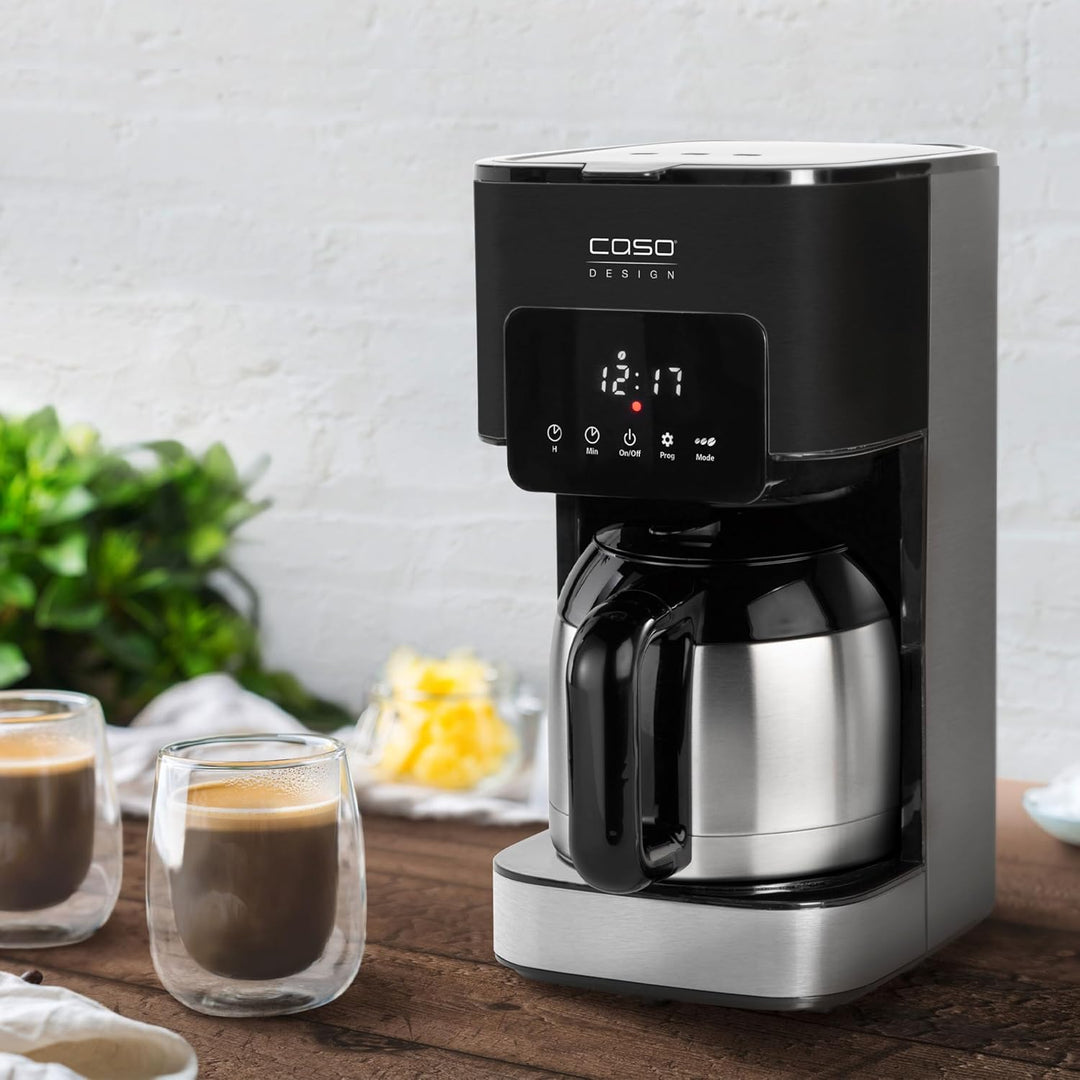 Caso Coffee Taste & Style Duo Thermo, Edelstahl, Schwarz