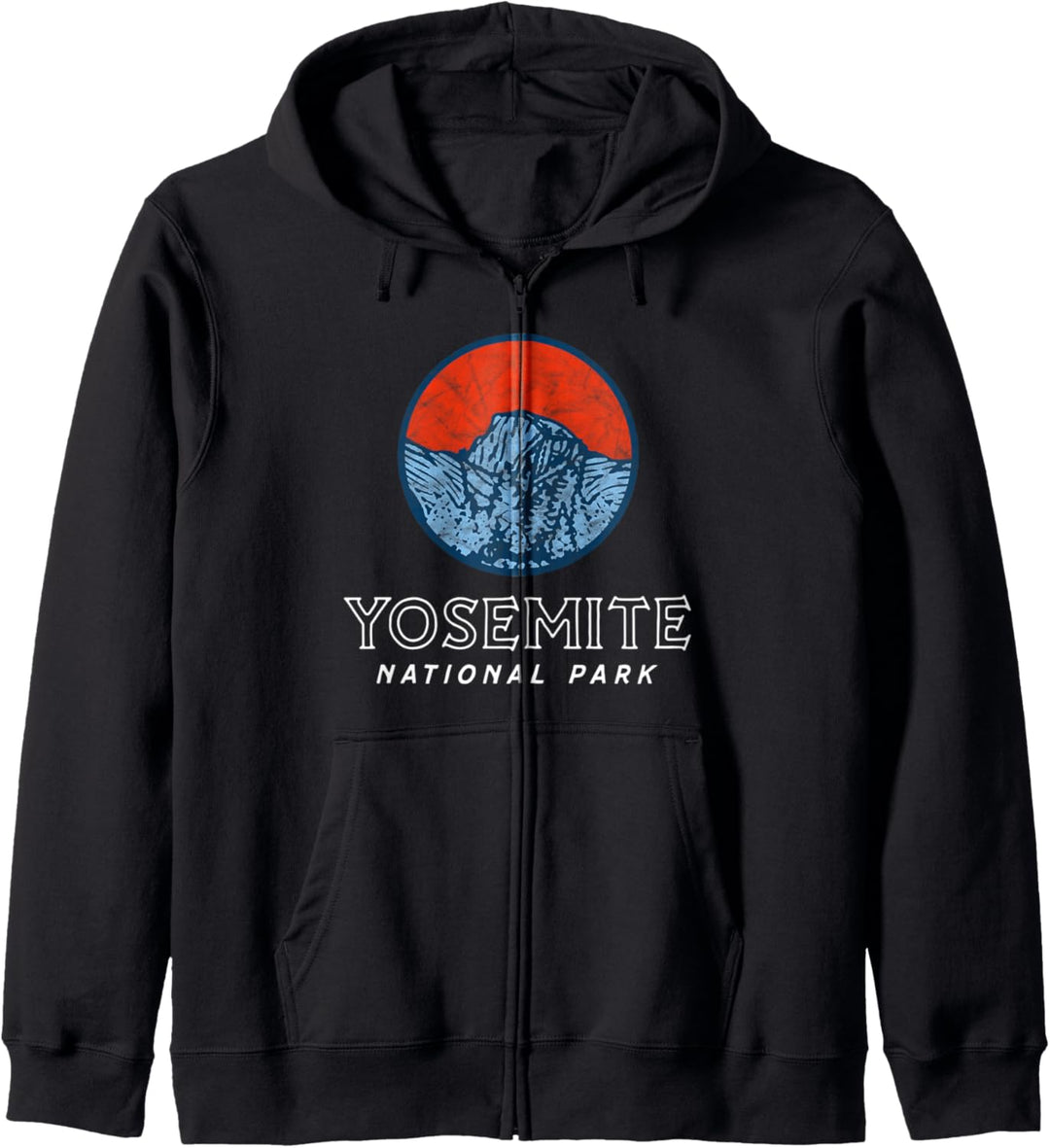Vintage Yosemite National Park Eighties Graphic Badge Kapuzenjacke