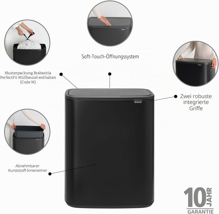 Brabantia BO Touch Bin, 60L