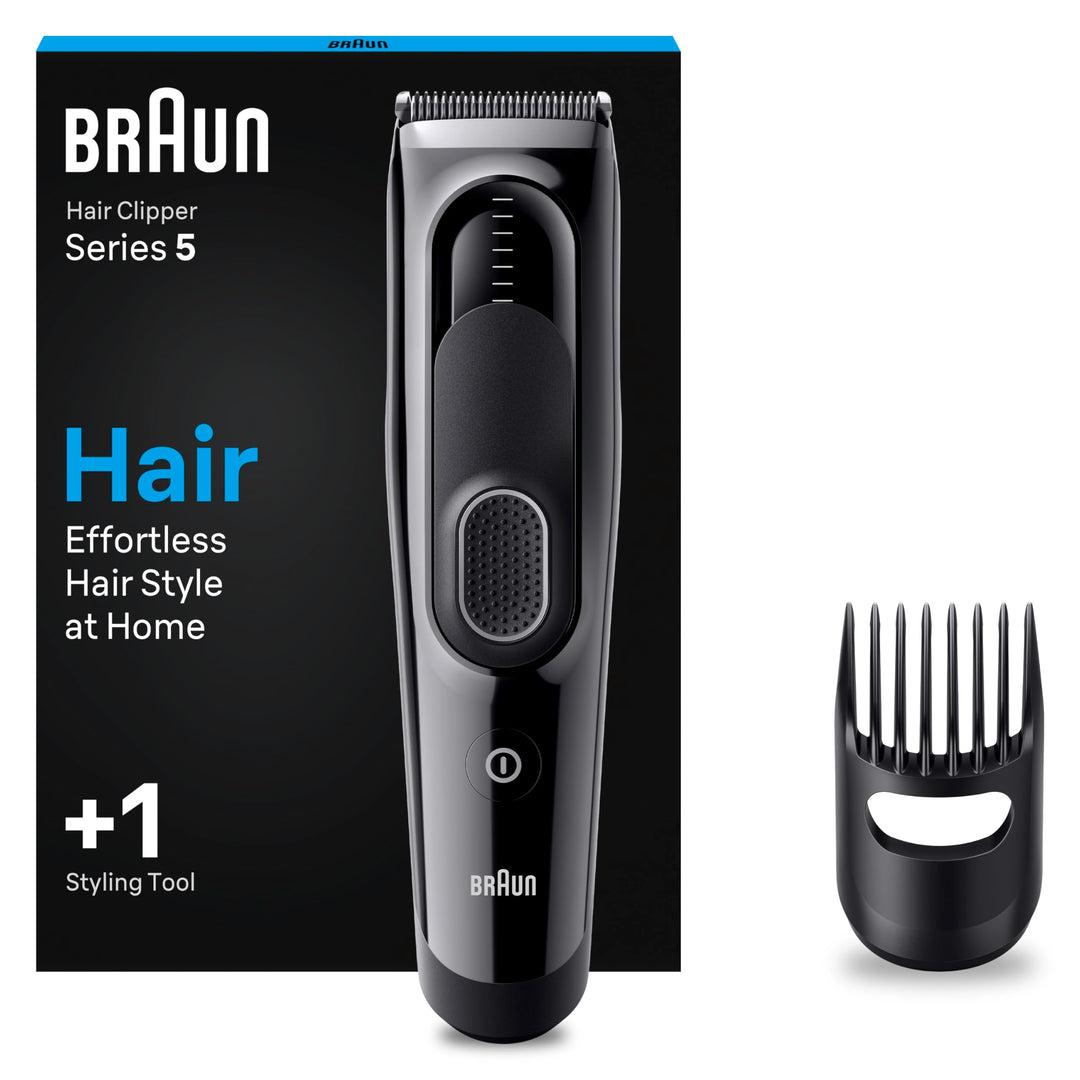 Braun Haarschneider Herren, Haarschneidemaschine Profi, Haare schneiden zu Hause, 9 Längeneinstellun