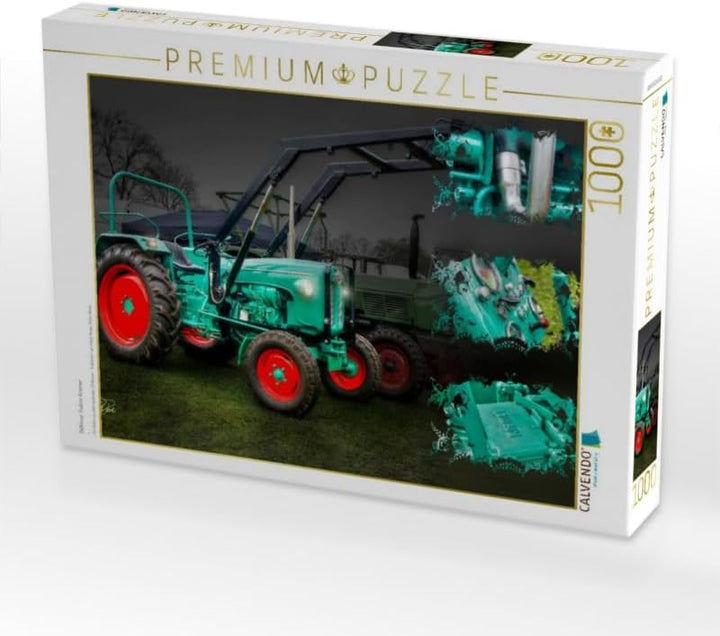 CALVENDO Puzzle Oldtimer Traktor Kramer 1000 Teile Lege-Grösse 64 x 48 cm Foto-Puzzle Bild von Peter