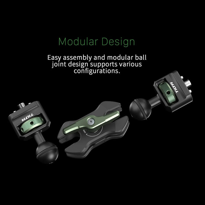 TILTA Mini Articulating Arm mit 1/4"-20 Mounting Points, Universal Magic Arm für Monitor Electronic