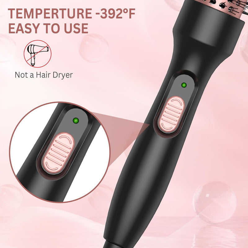 Thermal Brush 3 in 1, Thermobürste Wärmebürste 32mm, UKLISS Rundbürste 200℃, Lockenbürste Double Spa