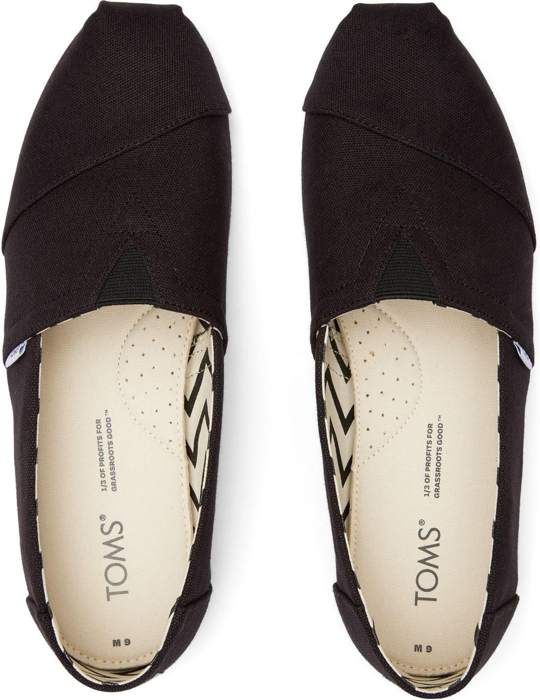 TOMS Herren Alpargata aus Recycelter Baumwolle Flache Slipper 39 EU Schwarz, 39 EU Schwarz