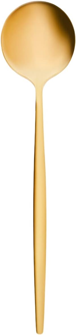Karaca Orion Bestecksets - Edelstahl Besteck Set für 6 Personen, Gold Besteckset 30-teilig Messer Ga