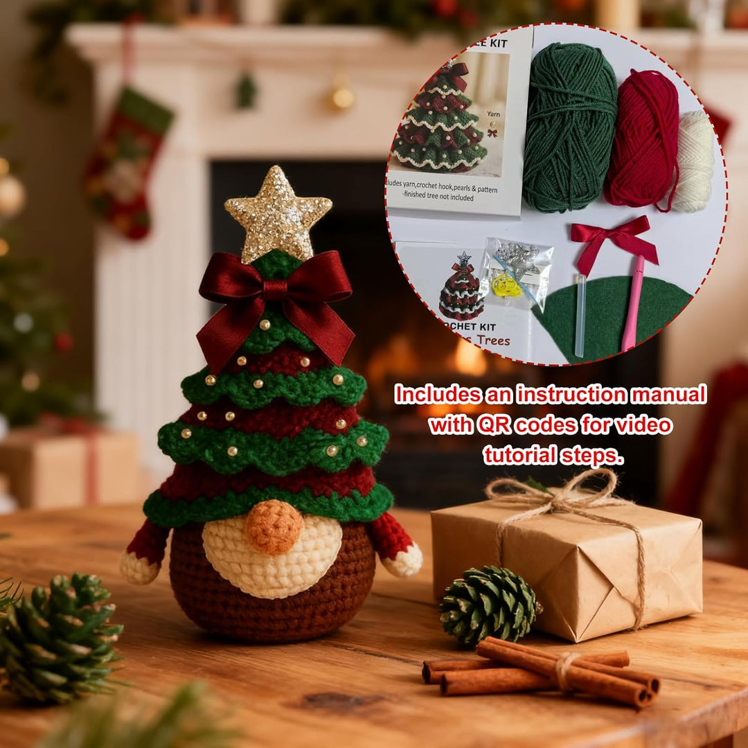 Häkel Weihnachtsbaum Set DIY Häkel Set Weihnachtsbäume für Anfänger Weihnachts HäkelsetHandgefertigt