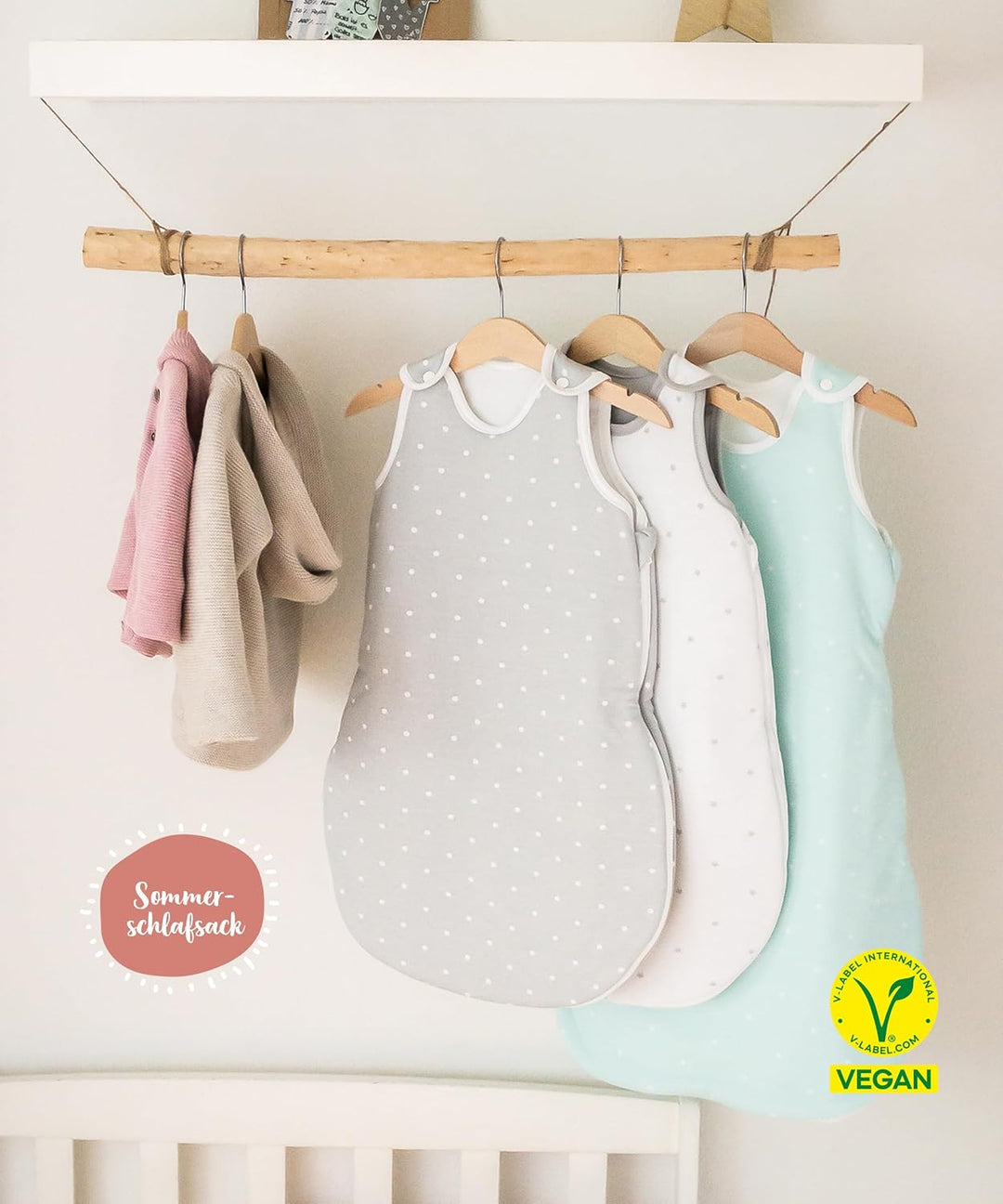 Ehrenkind® Baby Sommerschlafsack Rund | Bio-Baumwolle | Oeko-TEX® Sommer Schlafsack Baby Verschieden