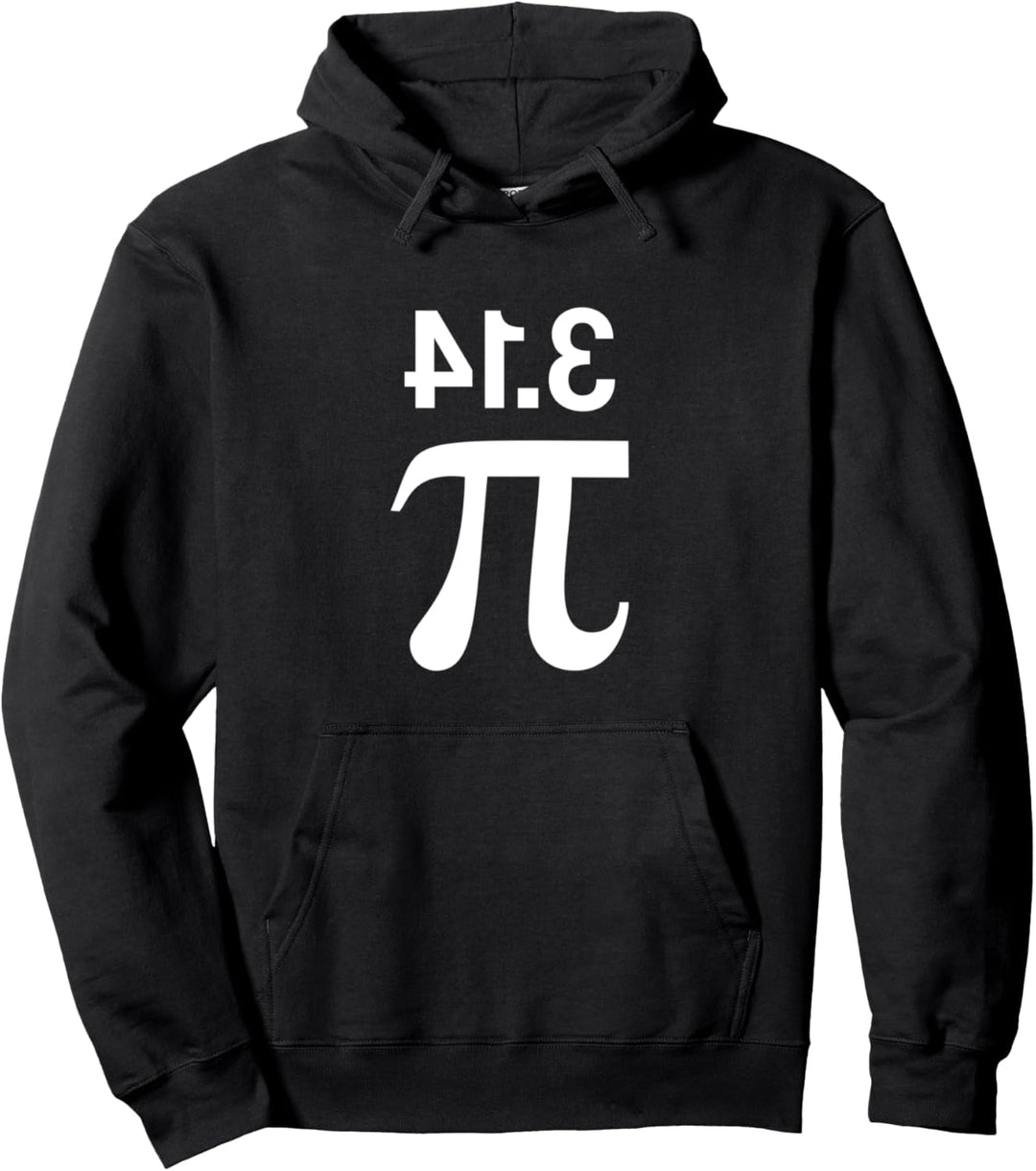 Pi Day Tee Backwards 3.14 Pi Pullover Hoodie