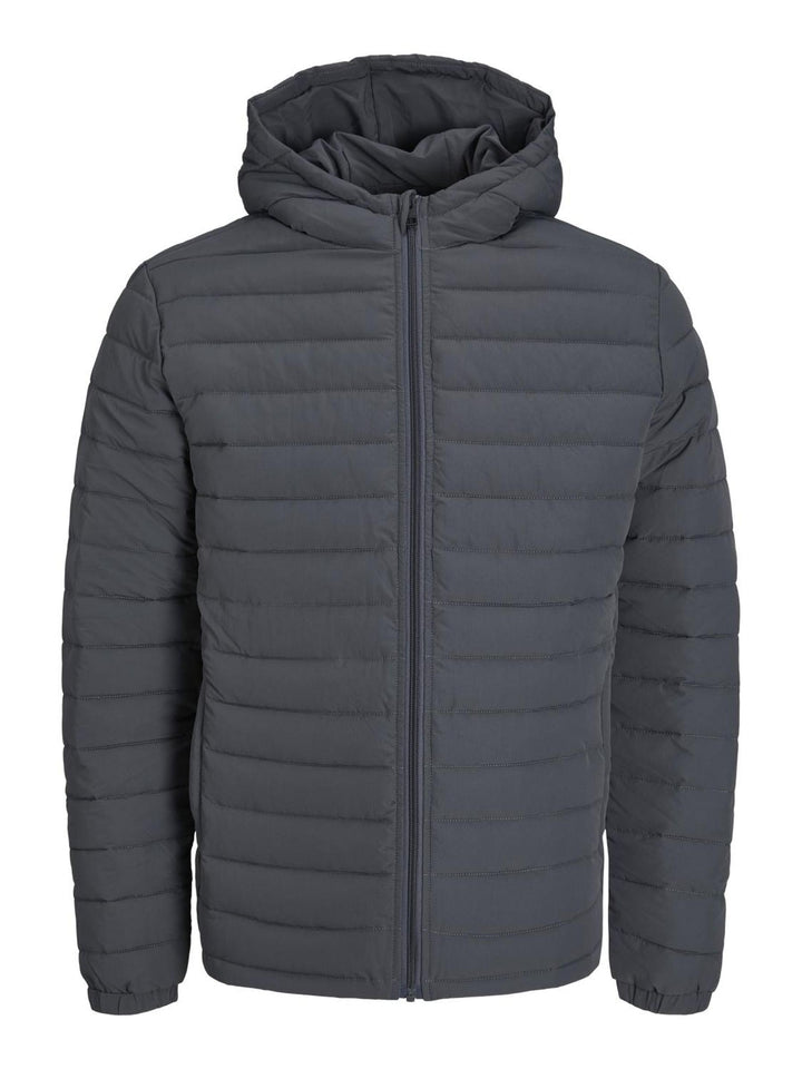 Jack & Jones Men's Jjerecycle Raw Puffer Hood Noos Jacket S Asphalt, S Asphalt