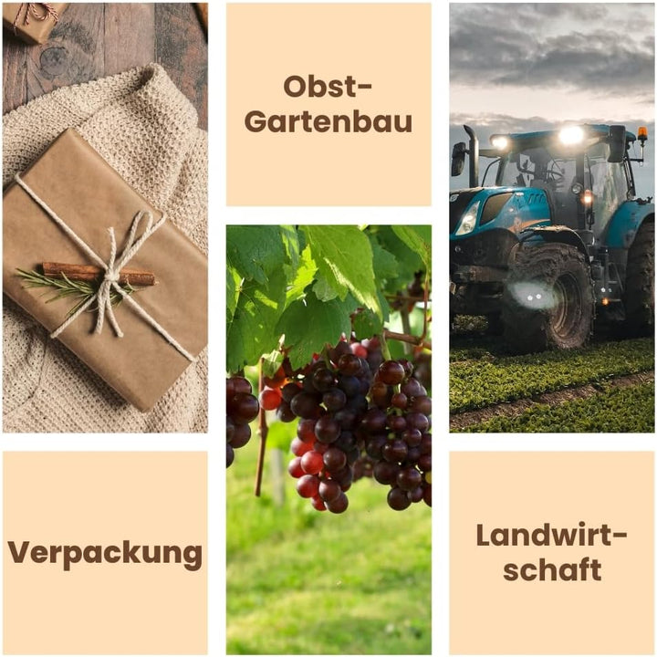 GarPet Bindegarn 1000m Gartenschnur Pflanzschnur Bindeschnur Schnur Garn Pressengarn Paketschnur PP
