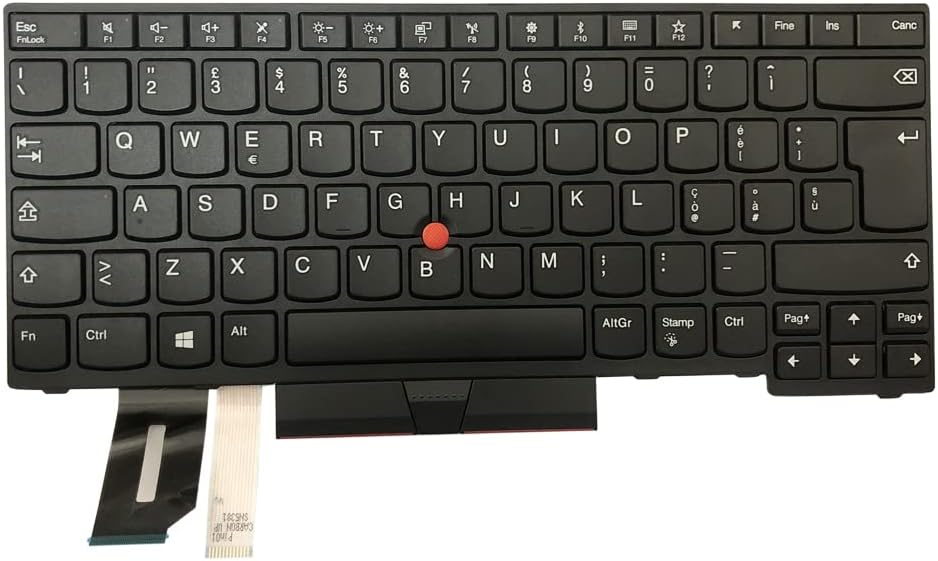 Gintai Italiano Tastiera für Lenovo Thinkpad L380 L390 E480 L480 T480S E485 E490 L490 T490 E495 T495