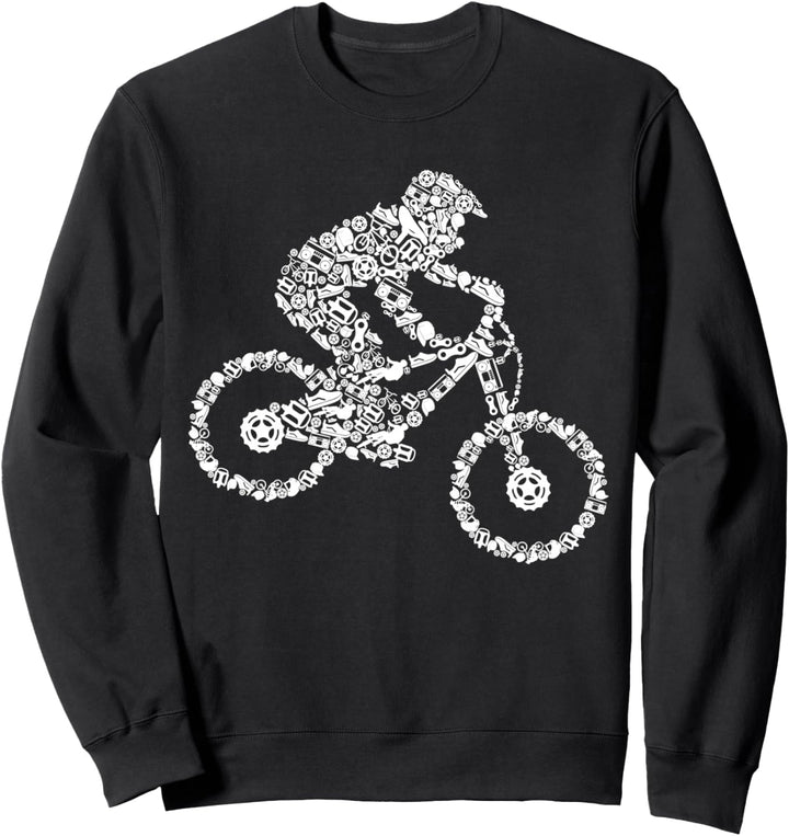 Downhill Mountainbike Biker MTB Kinder Jungen Sweatshirt
